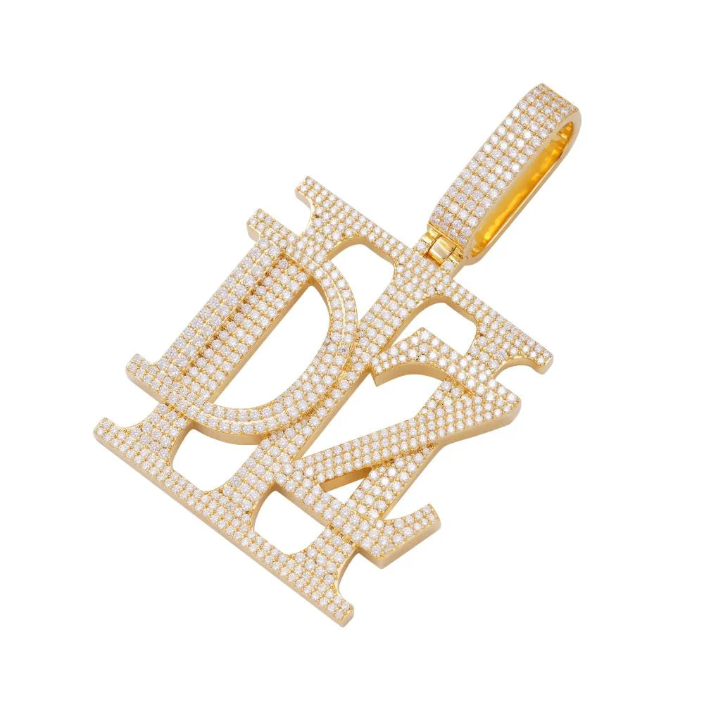 "DZ" Custom Pendant 14K Yellow Gold