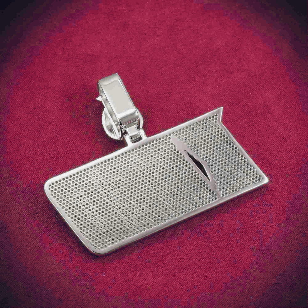 "KEED" Custom Moissanite Pendant 14K Gold