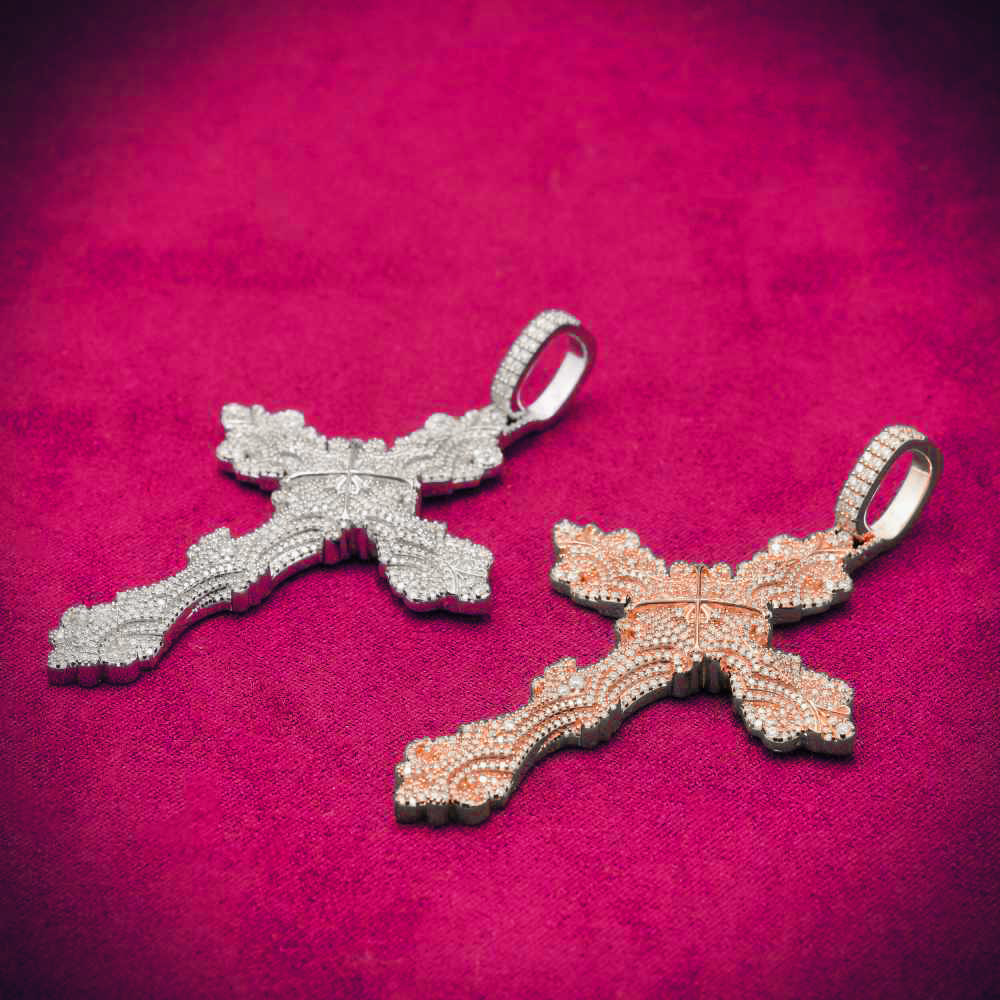 Royal Cross Pendant 14K Gold