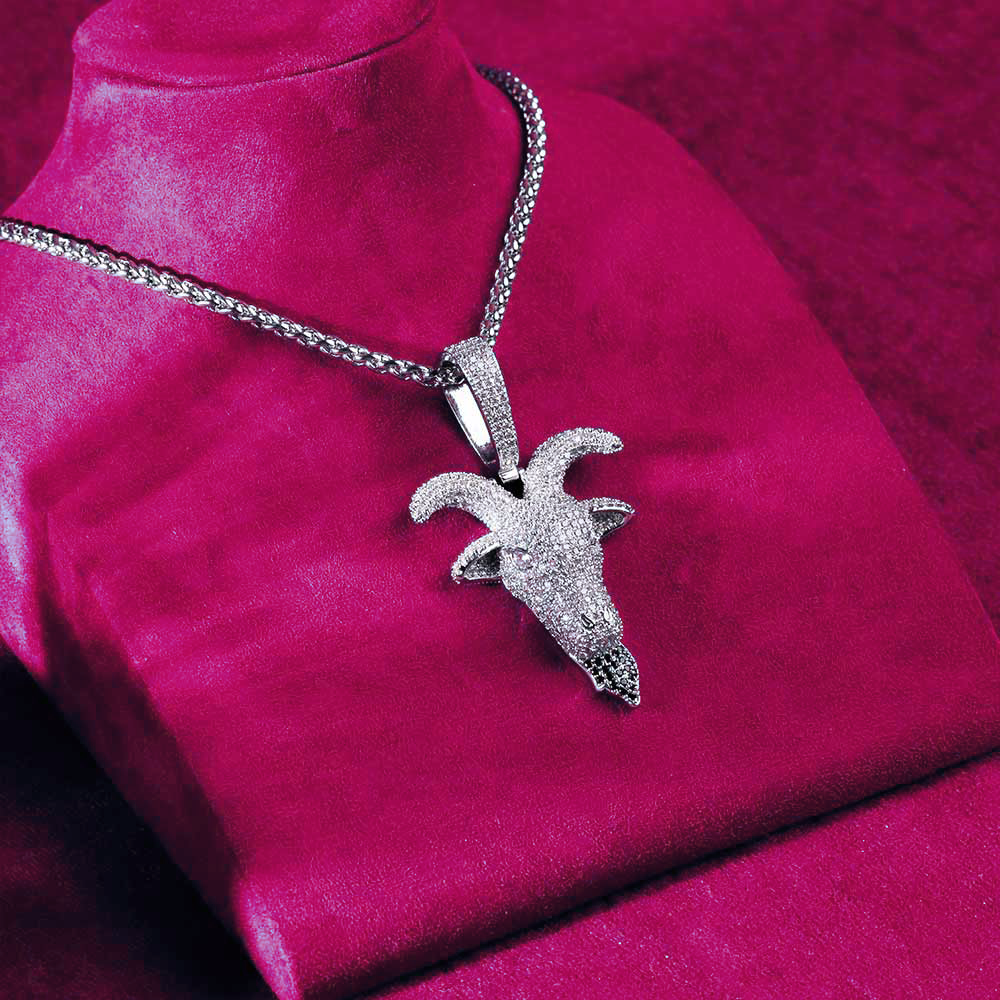Goat Head Pendant 14K Gold