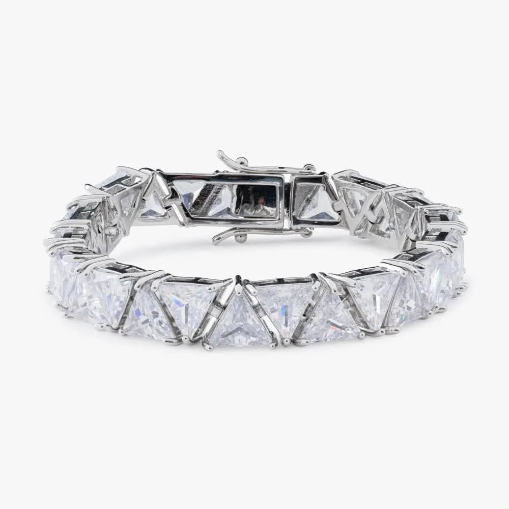 Moissanite Triangle Bracelet