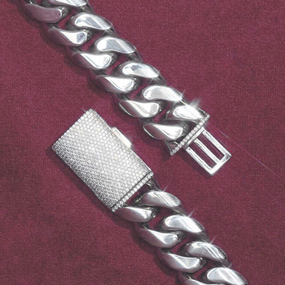 6MM Cuban Link Bracelet 14K White Gold