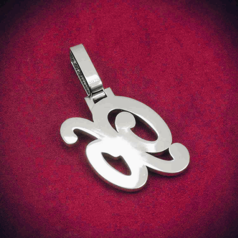 "96" Custom Moissanite Pendant 14K Gold