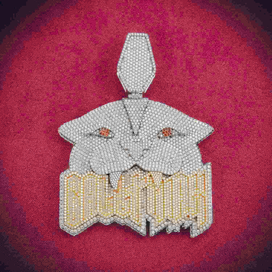 "BALLTMAX" Custom Moissanite Pendant 14K Gold