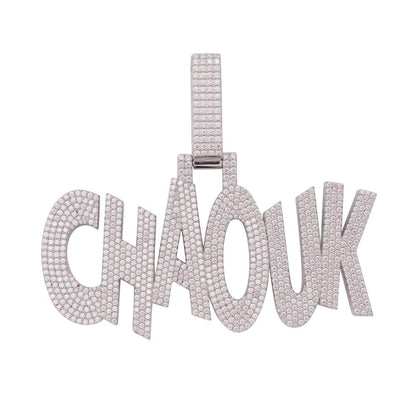 "CHAOUK" Custom Pendant 14K White Gold