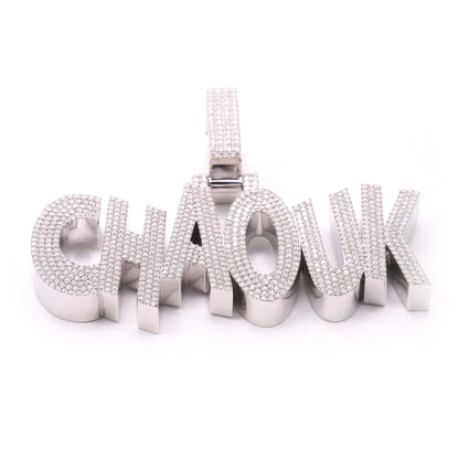 "CHAOUK" Custom Pendant 14K White Gold