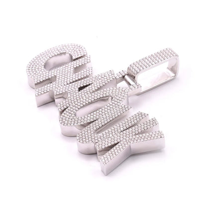 "CHAOUK" Custom Pendant 14K White Gold