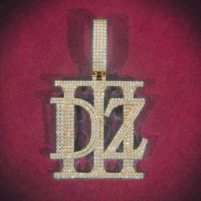 "DZ" Custom Pendant 14K Yellow Gold