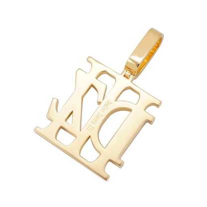 "DZ" Custom Pendant 14K Yellow Gold