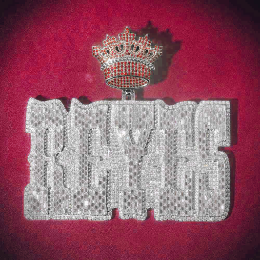 "REYES" Custom Pendant 14K White Gold