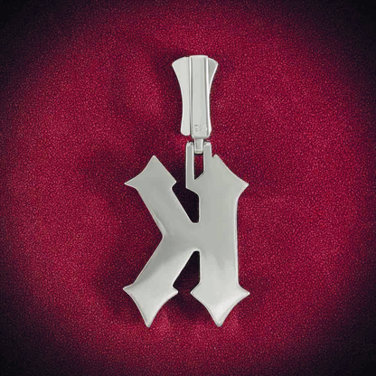 "K" Custom Pendant 14K Gold