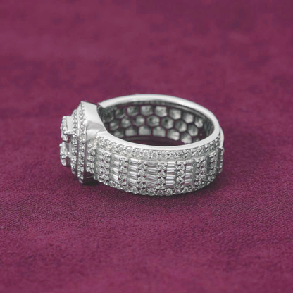 Moissanite Baguette Eternity Band 14K Gold