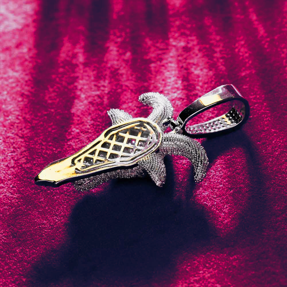 Goat Head Pendant 14K Gold